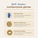 thumbnail image 2 of Guantes de Nitrilo sin Polvo SUP, 100 unidades, Talla Grande, Azul, 2 of 7