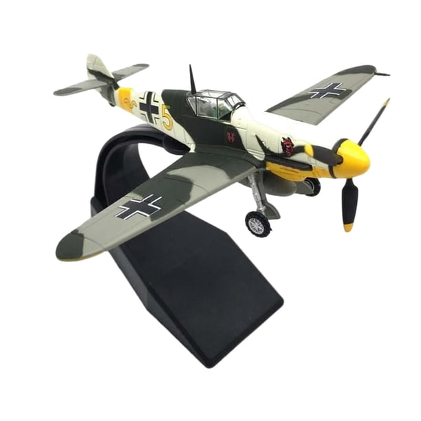 Caza de Metal a escala 1:72 con soporte de exhibición, modelo fundido a presión, avión de , juguete para estante de mesa, adorno para el hogar