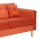 thumbnail image 4 of Sofa New Retro 3C + 2 Pouf Felpa 05 Naranja, 4 of 6