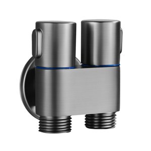 Magideal - Válvula Rociadora De Bidé Manual, Válvula Rociadora De Inodoro Para Bidé, Válvula De Ángulo De Llenado De 1/4, 1 Válvula De Control Dual Para Cocina D
