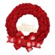 thumbnail image 2 of Guirnalda De Guirnaldas De Puerta De Corona De Navidad Para Patio Delantero De Navidad Acción De Gracias Rojo 37 Cm, 2 of 5