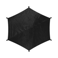 Ioensy - Solo Cubierta Para Parasol De Trampolín, Cubierta De Protección Solar Para Trampolín De Techo Negra De 6 Pies