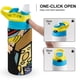 thumbnail image 4 of Johnny Bravo Botella de Agua con Tapa Pop Top de Un Toque, Acero Inoxidable, a Prueba de Fugas, para Deportes, Botella Infantil azul 12 oz, 4 of 6