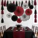 thumbnail image 4 of Decoración de fiesta ALLHEARTDESIRES 24 piezas Granate/Plata, 4 of 9