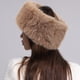 thumbnail image 3 of Mujeres de piel falsa oído sienten forrado oído más caliente banda de cabeza, suaves muñecos de oído de invierno para las mujeres de invierno con ajuste elástico, caqui, 3 of 3