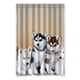 thumbnail image 1 of Cortina de ducha con diseño de husky, juego de cortinas de baño con ganchos, tamaño 48 x 72 pulgadas, 1 of 3