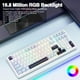 thumbnail image 2 of Teclado mecánico inalámbrico AULA F99 con retroiluminación RGB azul y blanco, 2 of 3