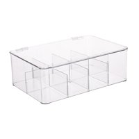 Magideal - Organizador De Bolsas De Té Caja De Almacenamiento Multipropósito Con Compartimentos Con Tapa De Té Bolso De Té Organizador De Cocina Para Gabinete De