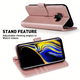 thumbnail image 1 of For Galaxy Note 8 Note 9 Note 10 Note 10 Plus Note 20 Note 20 Ultre Wallet Case, [Included Glass Screen Protector][RFID Blocking] Flip Folio Leather Cell Phone Cover With Credit Card Holder For Samsun, 1 of 3