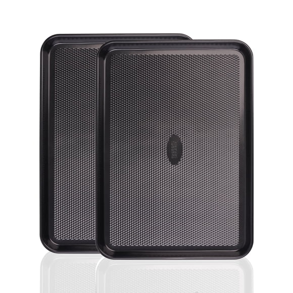 Bandeja para hornear Baker's Secret 35 × 25 cm, juego de 2, con superficie de diamante