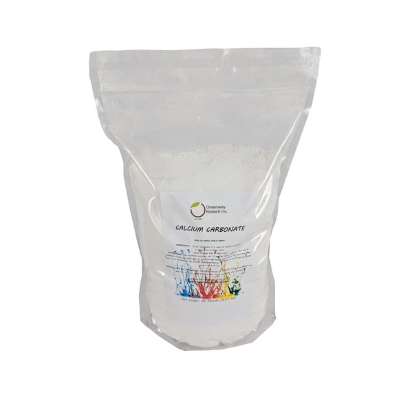 Carbonato de calcio Greenway Biotech 9 kg en polvo