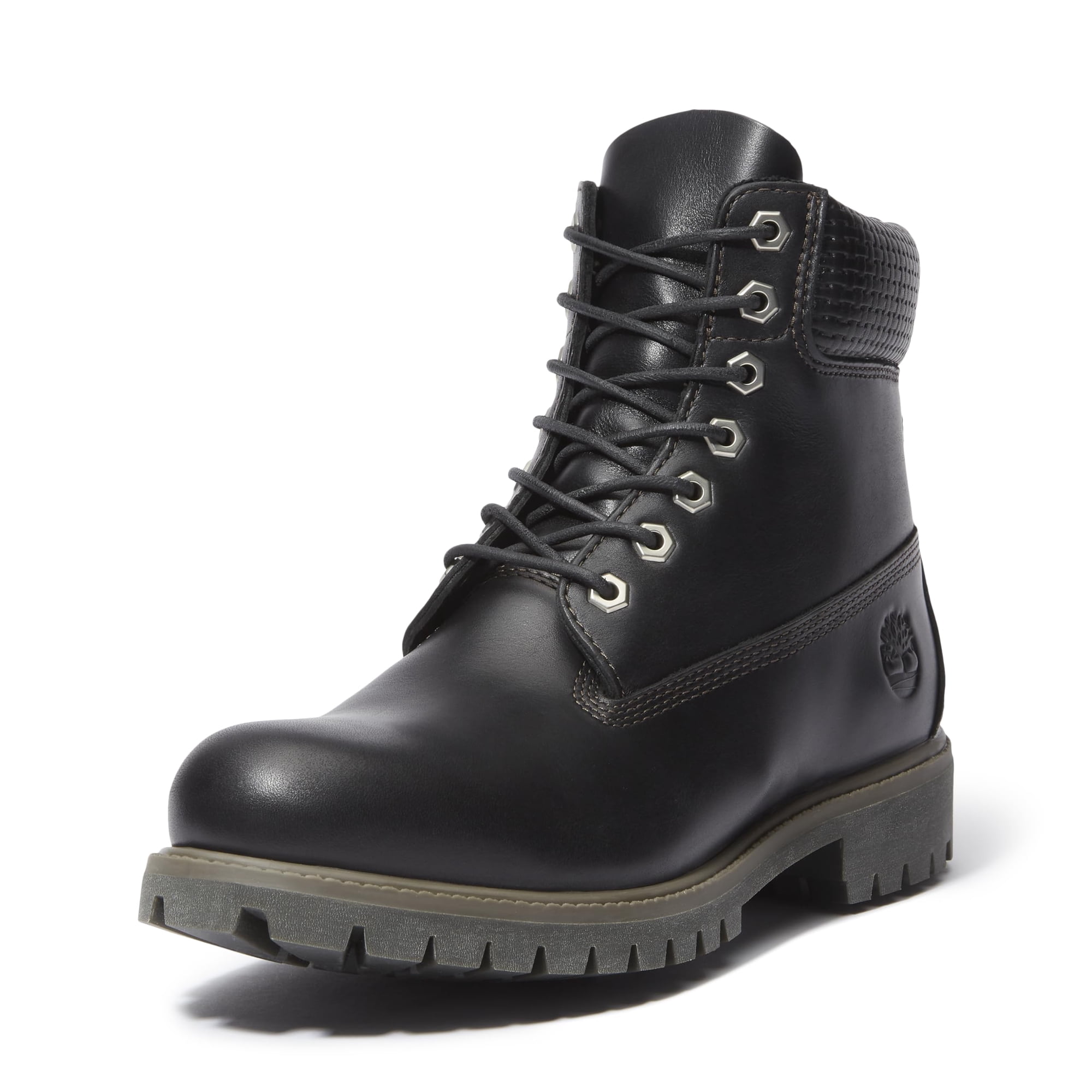 Bota Timberland Premium De 6 Pulgadas, Impermeable, Con Cordones, Negra, Negra