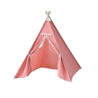 Bothyi - Tipi Para Niños, Cabaña Con Bolsa De Transporte, Casa De Juegos Para Cumpleaños, Barbacoas, Patio Trasero, Color Rosa