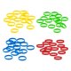 thumbnail image 3 of 60 Piezas Pulseras De Silicona Simples Pulseras De Goma De Moda 4 Colores, 3 of 5