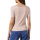 thumbnail image 3 of INSPIRE CHIC Top de Manga Corta para Mujer con Fruncido, Camiseta de Salida Ajustada, Blusa Básica Slim Fit M Rosa, 3 of 6