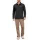 thumbnail image 2 of INSPIRE CHIC Camisas Polo de Manga Larga con Bolsillo y Cuello en Contraste para Hombre, Talla 2XL, Negro, 2 of 6