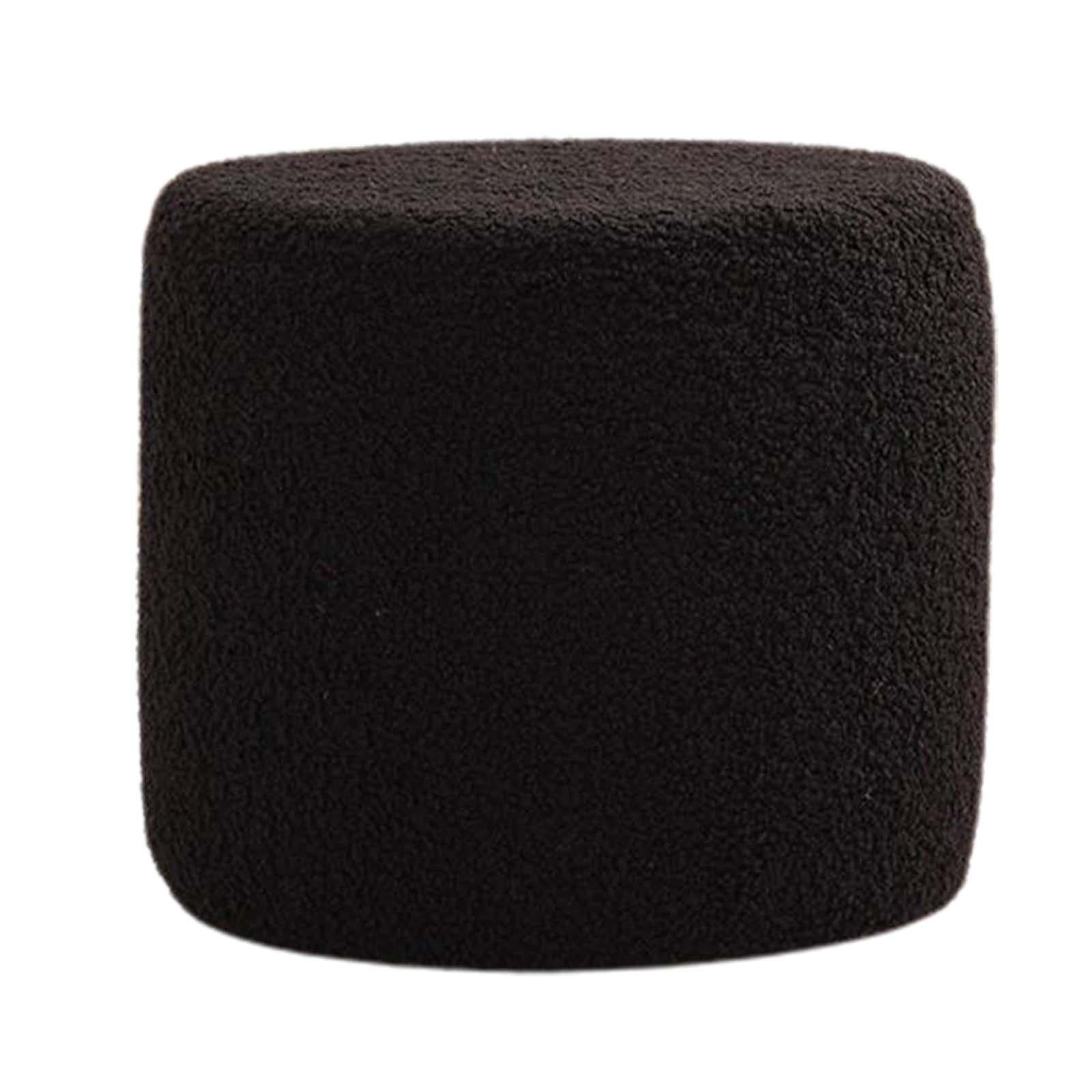 Magideal - Reposapiés Taburete Reposapiés Otomanos Taburete Estable Zapato Cambio Taburete Asiento Silla Sofá Té Taburete Pequeño Reposapiés Para Guardería Hogar Negro