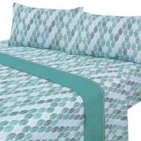 Mallorca - Juegos De Sábanas T144 2 Plazas Sidney Turquesa