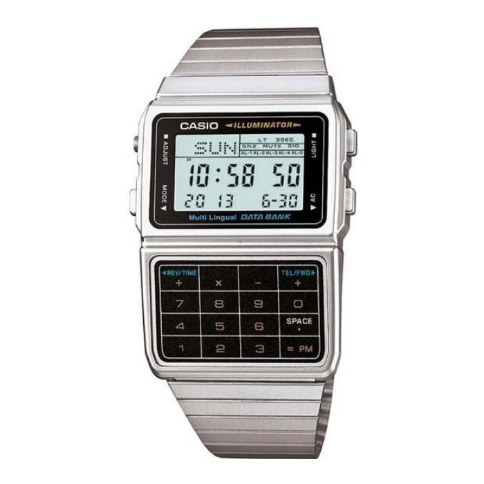 Reloj Digital Plateado Casio Dbc-611-1