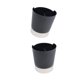 thumbnail image 4 of Dispensador de paja negro 2pcs titular de 3 compartimientos de paja de plástico dispensador, 4 of 5