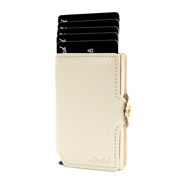 Billetera Slim Pastel - Beige Gold