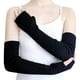 thumbnail image 1 of Calentadores de brazos sin dedos para mujer, guantes elásticos de invierno, guantes acrílicos de 50 cm de largo., 1 of 6