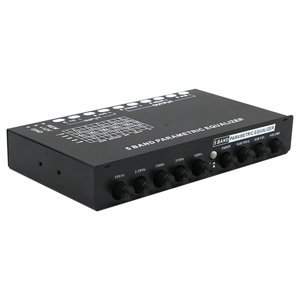 Magideal - Ecualizador De Audio Para Automóvil Ecualizador De 5 Bandas 5 Bandas De Ecualización Eq Control De Tono Estéreo Para Automóvil Salida De Subwoofer Del