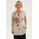 thumbnail image 1 of Polera Mujer Evasé Con Aplicación Beige, 1 of 4