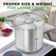 thumbnail image 3 of Olla NutriChef de acero inoxidable, 24 L, compatible con inducción, 3 of 7