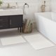 thumbnail image 5 of Juego de alfombras de baño Arkwright, 100% algodón, muy absorbentes, color blanco, 5 of 6