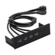 thumbnail image 3 of Concentrador De Panel Frontal USB De 5,25 Pulgadas Para PC Caja De Computadora Unidad óptica Panel Frontal 4 Puertos USB 3.0, 3 of 5