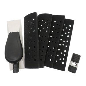 Magideal - 5X Bloque De Lijado Manual Al Vacío, Almohadilla De Esponja, Herramienta Lijadora De Polvo Multifuncional Para Fabricación De Muebles, Eliminación De