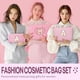 thumbnail image 3 of Neceser Maquillaje Set 2pcs Personalizado Inicial Rosa Viaje, 3 of 3