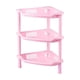 thumbnail image 1 of Estante Esquinero Organizador Baño 3 Niveles Rosado, 1 of 3