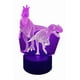 thumbnail image 4 of Lampara Ilusion 3D Pareja de Dinosaurios de 7 colores, Base touch, 4 of 7