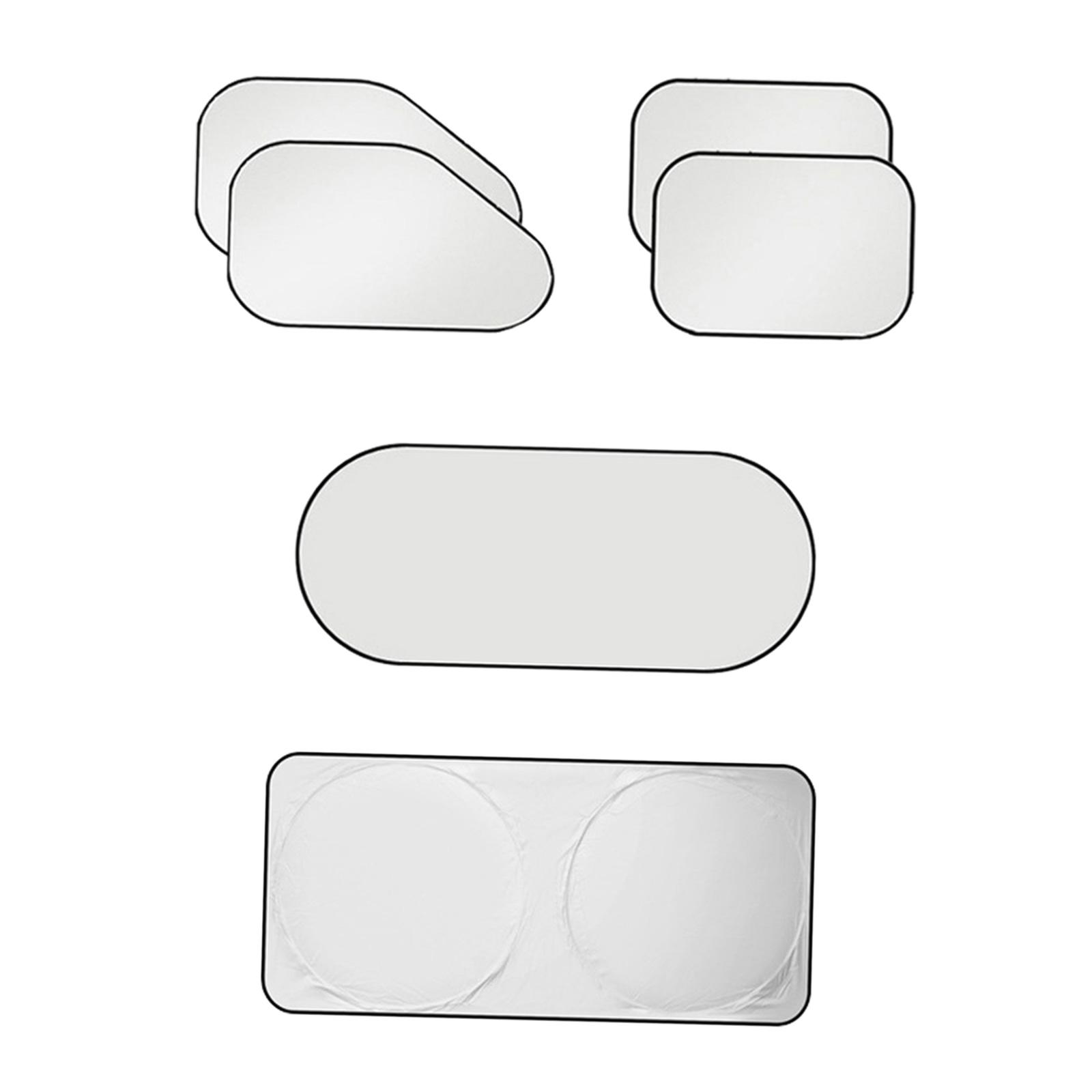 Ioensy - 6 Uds Parasol Para Ventana De Coche Sombra De Privacidad Apagón Camping Viaje Cubierta Solar Visera