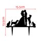 thumbnail image 2 of Tapa para pastel YAMI COCU 13 cm x 15 cm Novia y Mascotas, 2 of 2