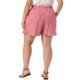 thumbnail image 3 of Agnes Orinda Pantalones Cortos de Boxeador para Mujer Talla Grande, Pantalones Cortos con Volantes, Cintura Elástica, Cordón, Verano, Casual, Lindos, con Bolsillo, 2X Rojo, 3 of 5