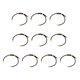 thumbnail image 1 of 10 Piezas De Pulsera De Cordón Trenzado De Nailon, Hallazgos, Pulsera De Cuerda De Moda, áureo Negro, 1 of 5