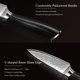thumbnail image 3 of Cuchillo Pelador HOSHANHO 3.75 Pulgadas, Cuchillo de Cocina Pequeño Forjado en Acero en Polvo de Alto Carbono, Cuchillo Japonés Afilado para Frutas con Mango Ergonómico de Madera Pakkawood, 3 of 7