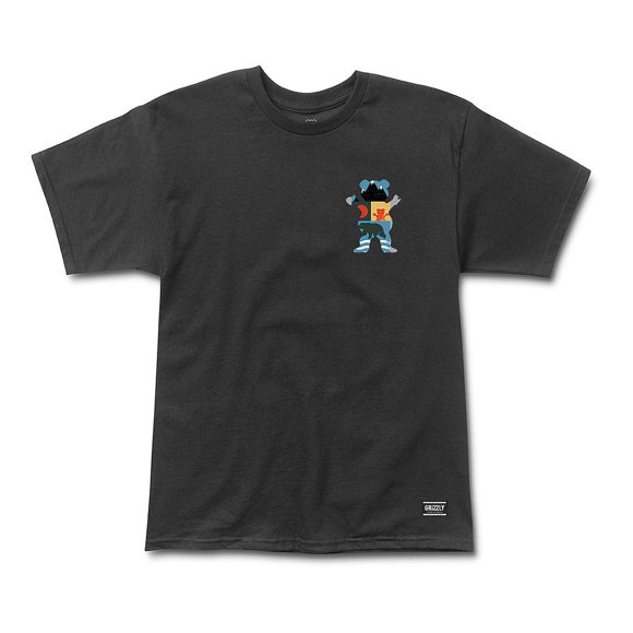 Polera Hombre Grizzly Griptape Trad Lightly Negro