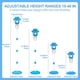 thumbnail image 2 of Máquina de burbujas iuuoi, 2 unidades, recargable con luz, 102 cm, 2 of 7