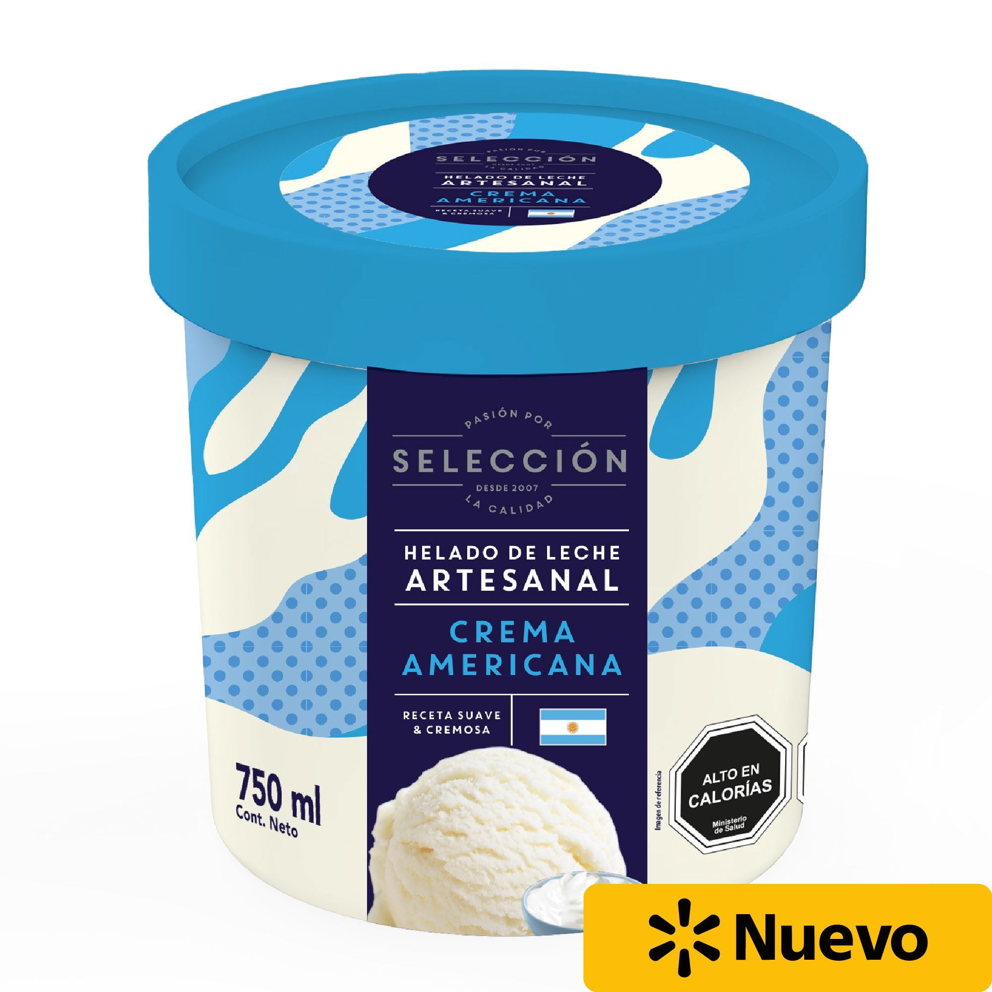 Helado Sabor Crema Americana Pote 750 ml Selección