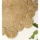 thumbnail image 2 of Alfombra Redonda Yute Borde Círculos Intercalado Natural Jhn, 2 of 3