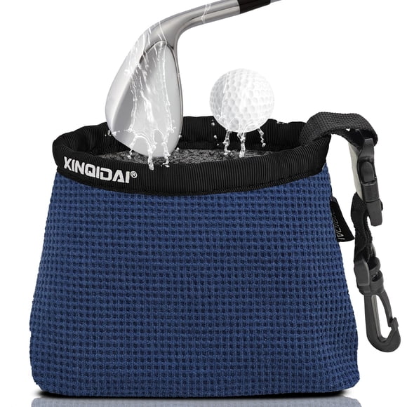 Bolsa Limpiadora de Golf XINQIDAI 17 × 14 cm con Clip Impermeable