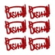 thumbnail image 4 of Juego De Anillos Para Servilletas Con Letras Bismillah * 6 Hebillas Para Servilletas Para Casa De Vacaciones, Boda, Rojo, 4 of 5