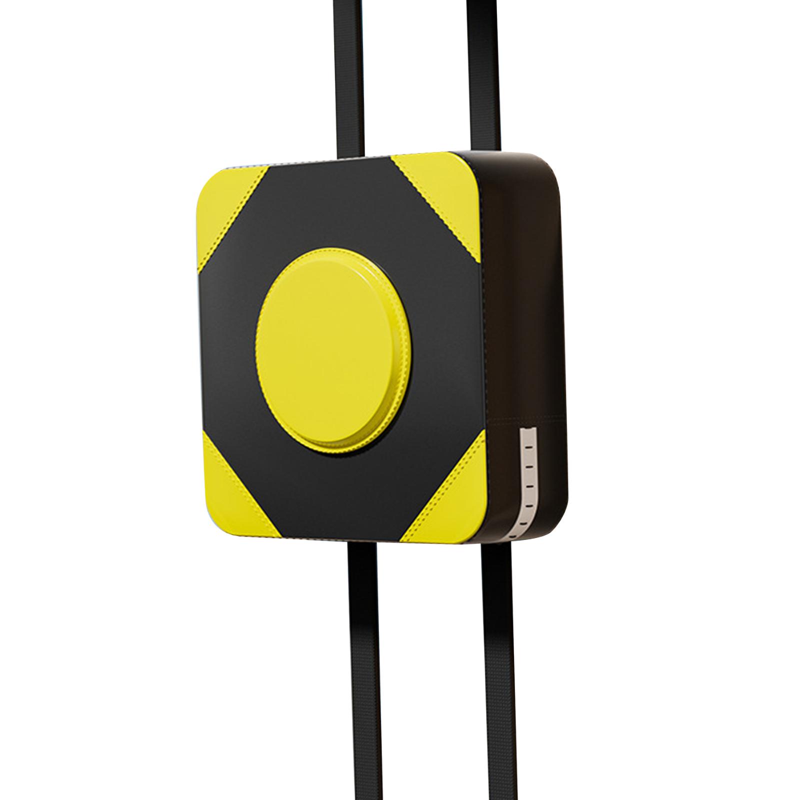 Magideal - Almohadilla De Boxeo Para Pared De Boxeo, De Piel Sintética, Para Niños Y Adultos, Saco De Boxeo Para Ejercicio En Casa, Práctica De Artes Marciales Amarillo 40Cm