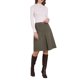 thumbnail image 2 of INSPIRE CHIC Falda de Oficina para Mujer a la Rodilla de Cintura Alta con Cuadros Escoceses M 2, 2 of 5