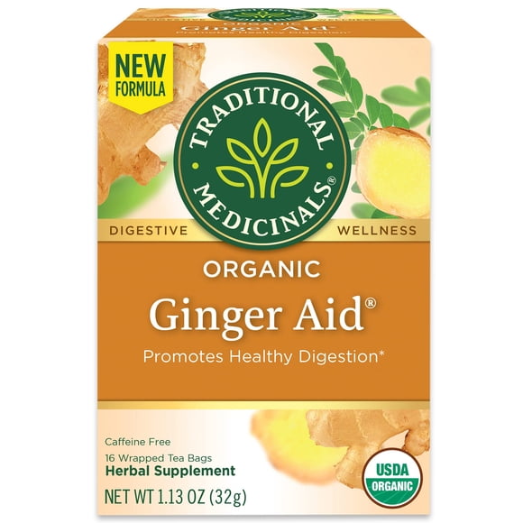 Tea Traditional Medicinals Organic Ginger Aid, 16 bolsitas de té
