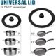 thumbnail image 2 of Universal Lid for Pots, Pans and Skillets, 2-Pack Pan Covers, 2 of 3